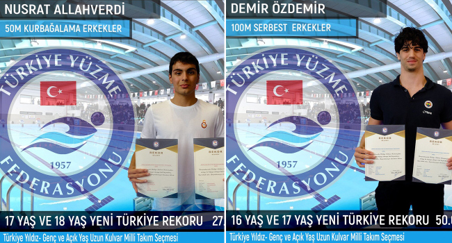 Yüzmede 2 Türkiye rekoru Haberinin Görseli